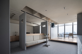 水泥裝修辦公室圖