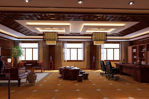 中式<a href=http://tt45tt.cn/pictrue/bgs target=_blank class=infotextkey>辦公室裝修效果圖</a>片